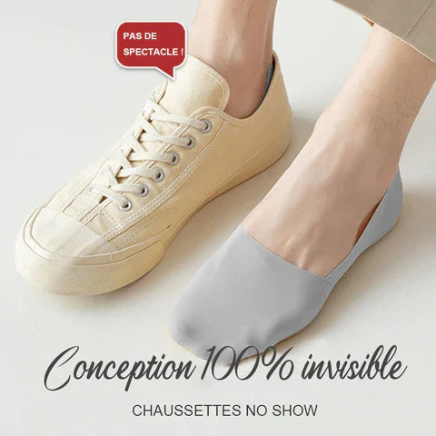 Chaussettes Éclipse™ en Soie Glacée Antidérapantes