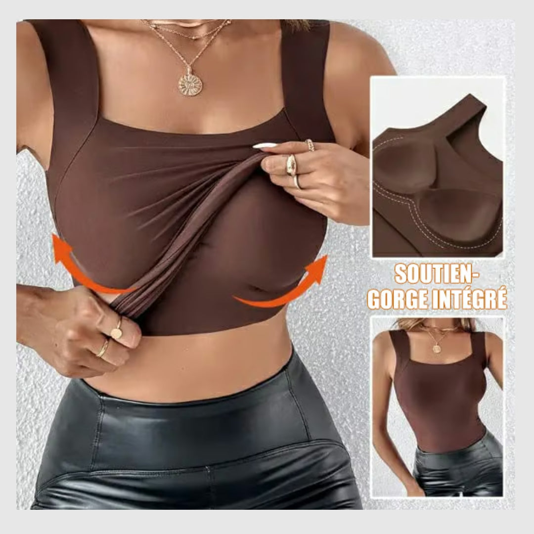 Débardeur shaper en U avec soutien-gorge intégré