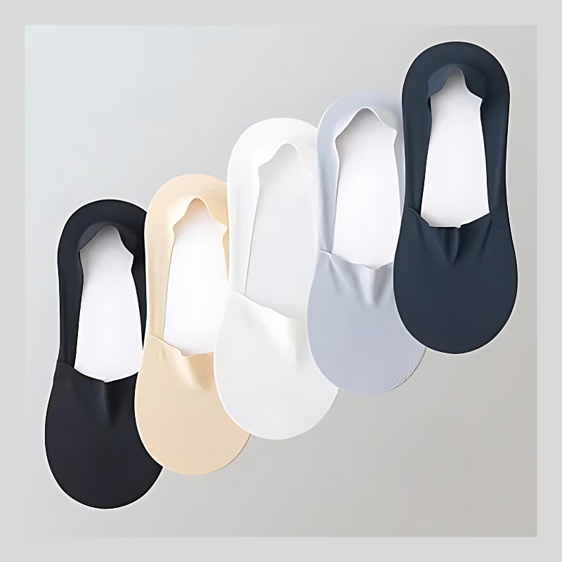 Chaussettes Éclipse™ en Soie Glacée Antidérapantes