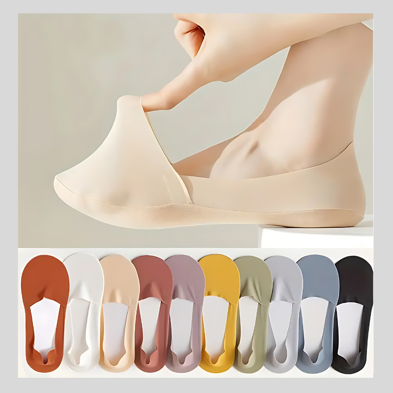 Chaussettes Éclipse™ en Soie Glacée Antidérapantes