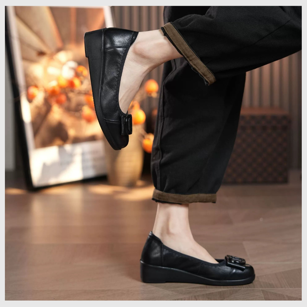 Chaussures en cuir souple