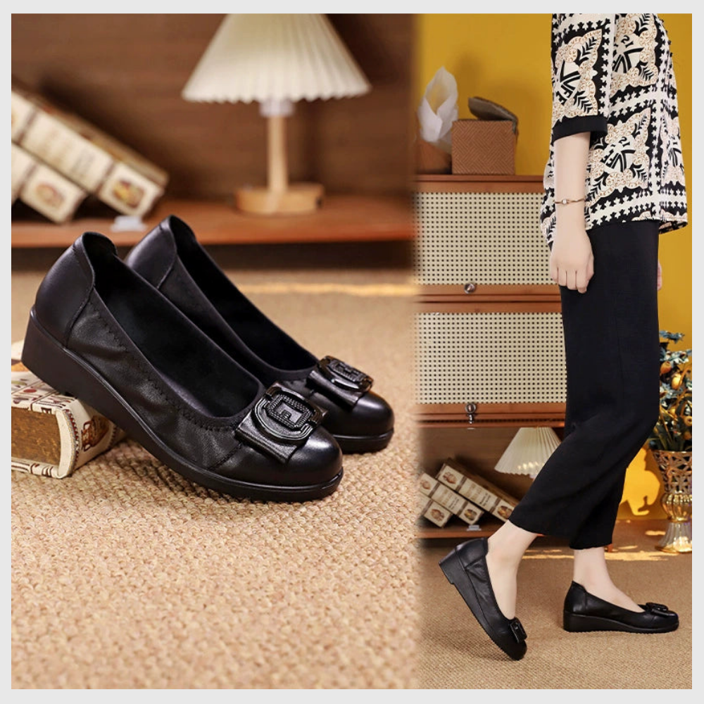 Chaussures en cuir souple