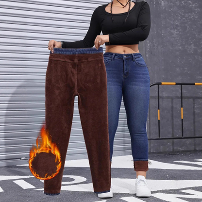 NordVeya™ – Jean Thermique Double Peluche Hivernal