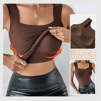 Débardeur shaper en U avec soutien-gorge intégré