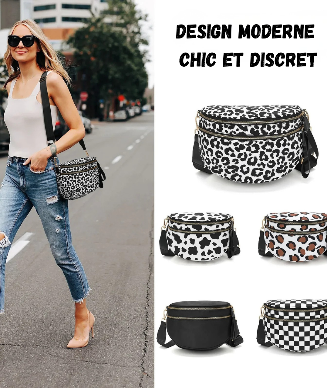 MomEase™– Sac Banane de Sortie Compact & Stylé.