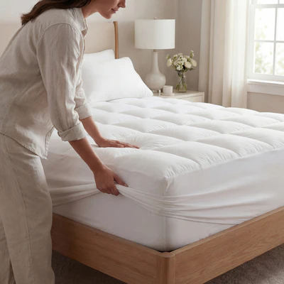 Surmatelas Suissmode™ Resort Luxe — Confort Hôtel & Fraîcheur Toute la Nuit