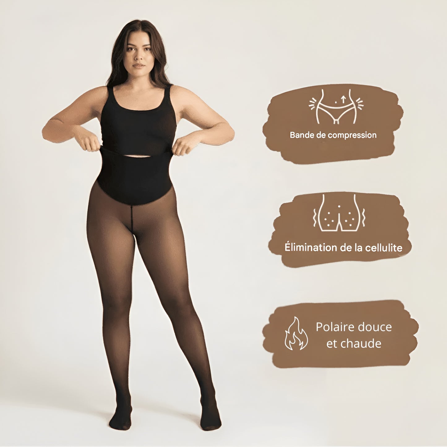 Polaruxe™-Leggings Sculptants Polaires à Couture Unique