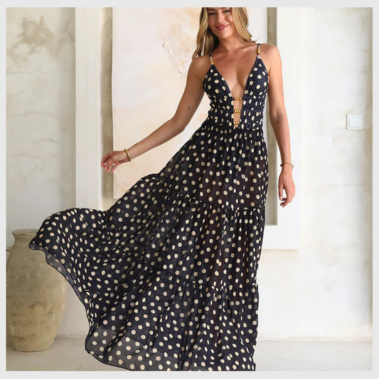 Maillot Pois Dorés Une-Pièce