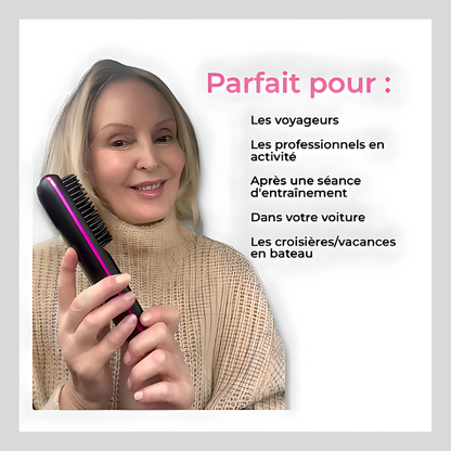 GlamBrush X™ - Brosse lissante portable