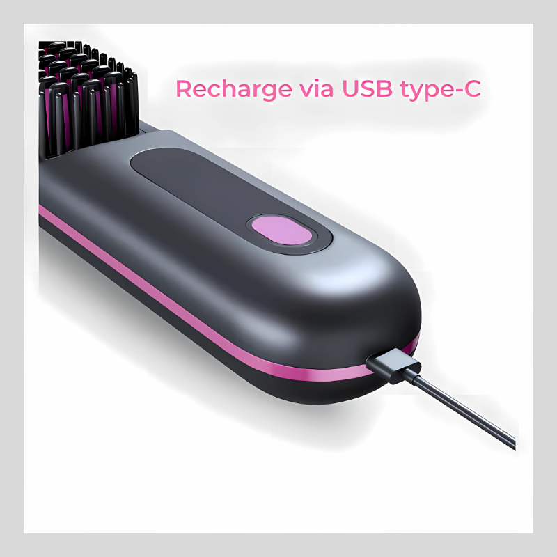 GlamBrush X™ - Brosse lissante portable