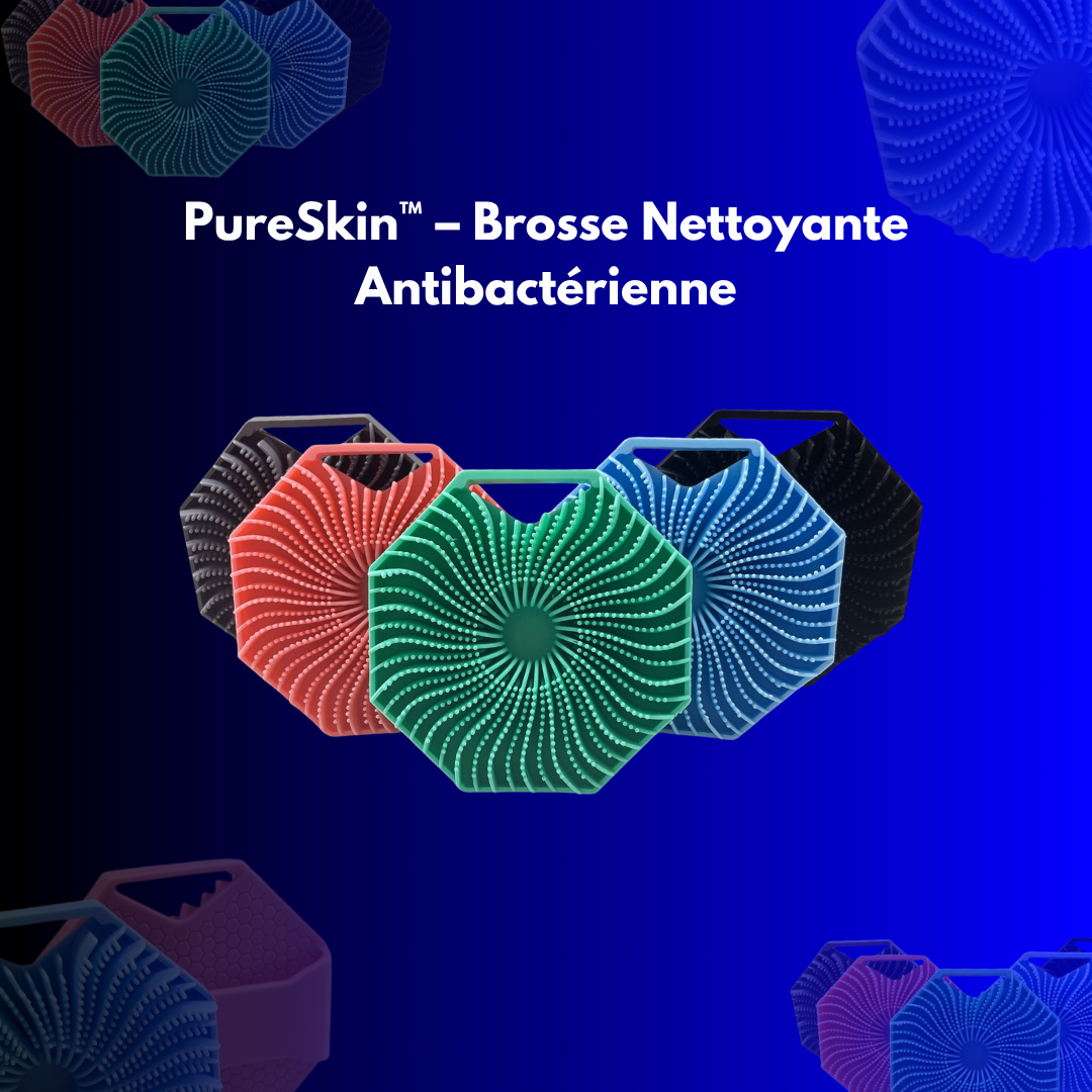 PureSkin™ – Brosse Nettoyante Antibactérienne