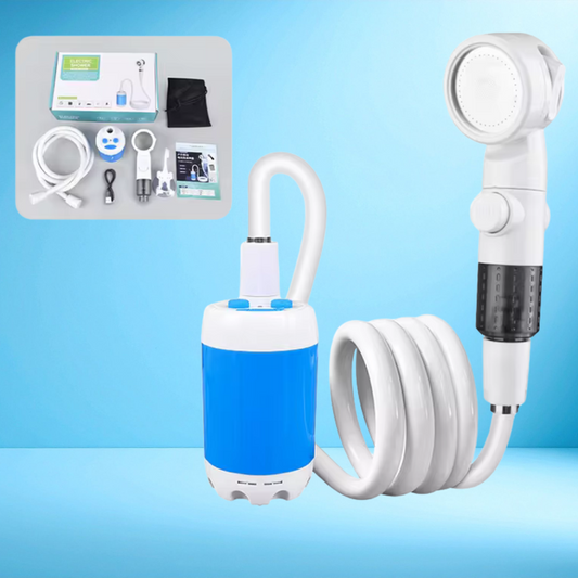 EcoShower™ – Pompe Rechargeable de Douche Compacte