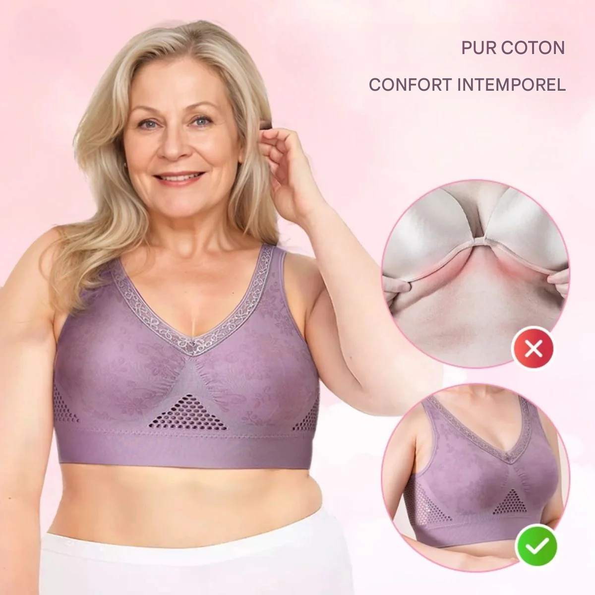 CalmiBra™ – Soutien-Gorge Sans Armature au Confort Naturel & Maintien Doux