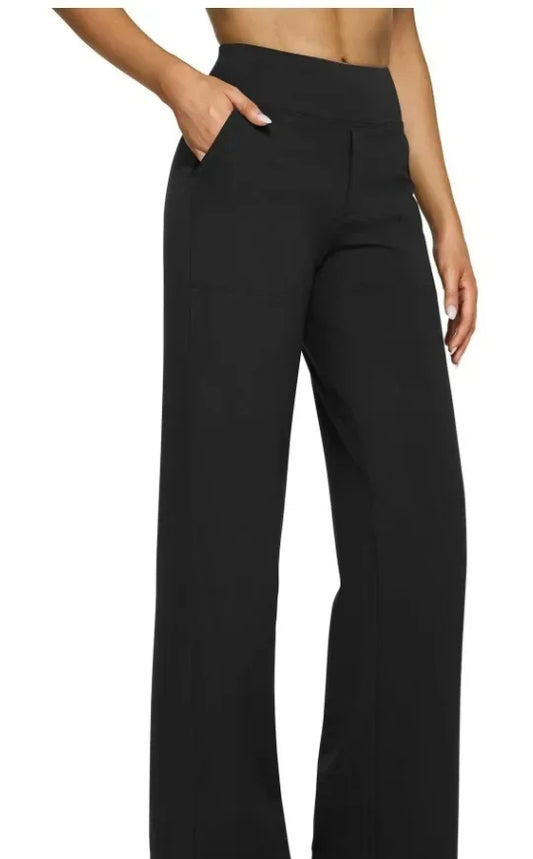 Pantalon de yoga femme à jambes larges
