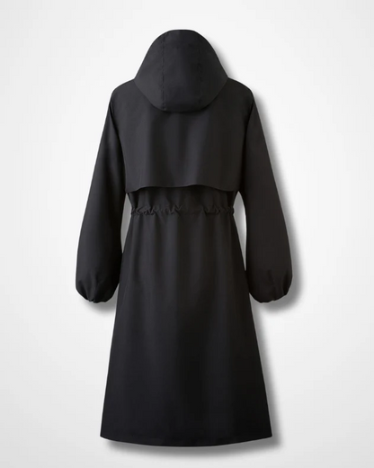 Pluvéline™ – Manteau Long Élégant & Imperméable à Doublure Couture