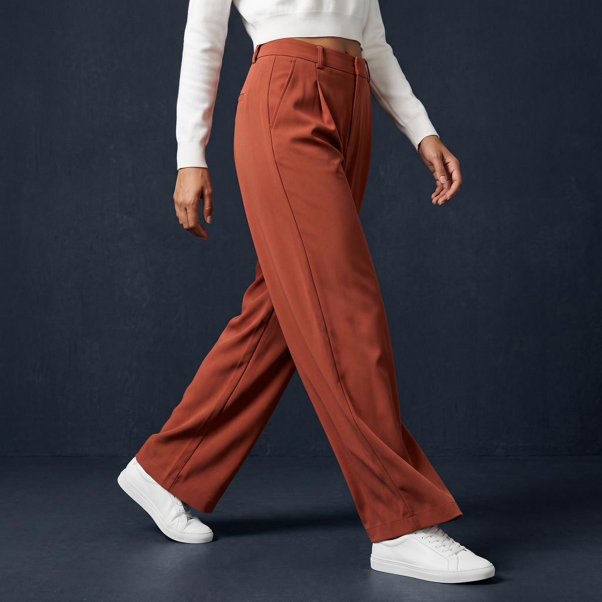 Pantalon Élise™ | Pantalon Tailleur Large Confort | Collection Essentielle