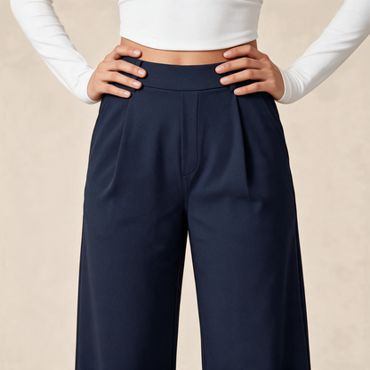 Pantalon Élise™ | Pantalon Tailleur Large Confort | Collection Essentielle