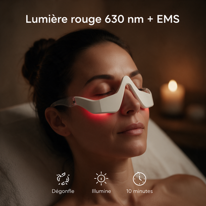 Lunettes Contour des Yeux Lumière Rouge + EMS