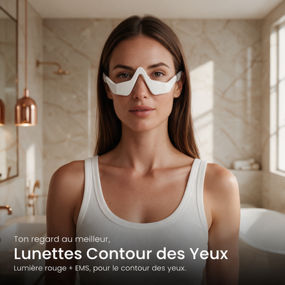 Lunettes Contour des Yeux Lumière Rouge + EMS