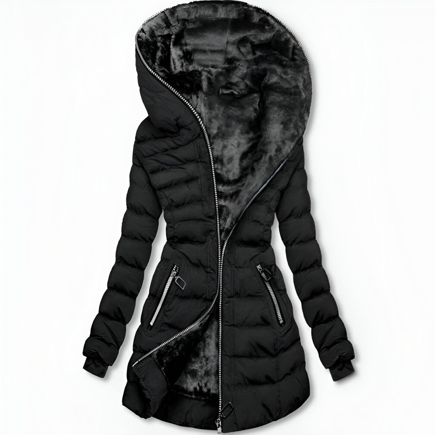 Frostique™ – Manteau Douillet à Capuche & Doublure Polaire