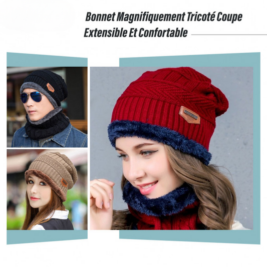Ensemble Bonnet et Couvre-Cou tricotés